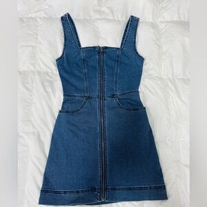 Denim Sleeveless Mini Dress